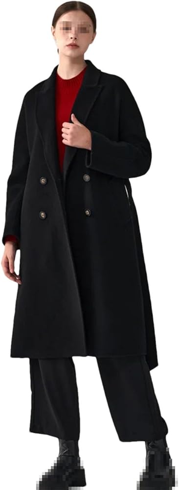 Double Breasted Classic Coat Women's Cashmere Coat Winter Wool